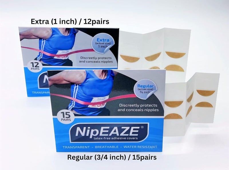 NipEaze Original Sports Nipple Covers - 15 Pairs, Regular Size, Latex-Free and Water Resistant - Image 3